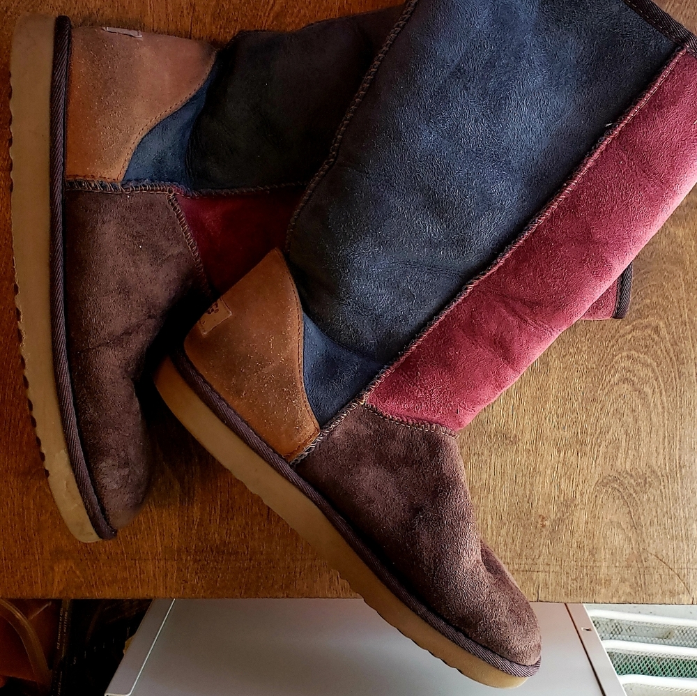 Classic Tall Patchwork Uggs size 9 fits 10